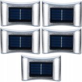 5x LAMPA LED Z PANELEM SOLARNYM ŚCIENNA ZEWNĘTRZNY KINKIET SOLARNY IP65