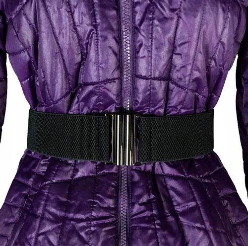 Damski Szeroki Czarny Pasek Do Talii Elastyczny na Arena.pl