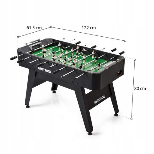 DUŻY STÓŁ DO PIŁKARZYKÓW LEAGUE PIŁKARZYKI METEOR 122x61x80 MDF LAMINAT na Arena.pl