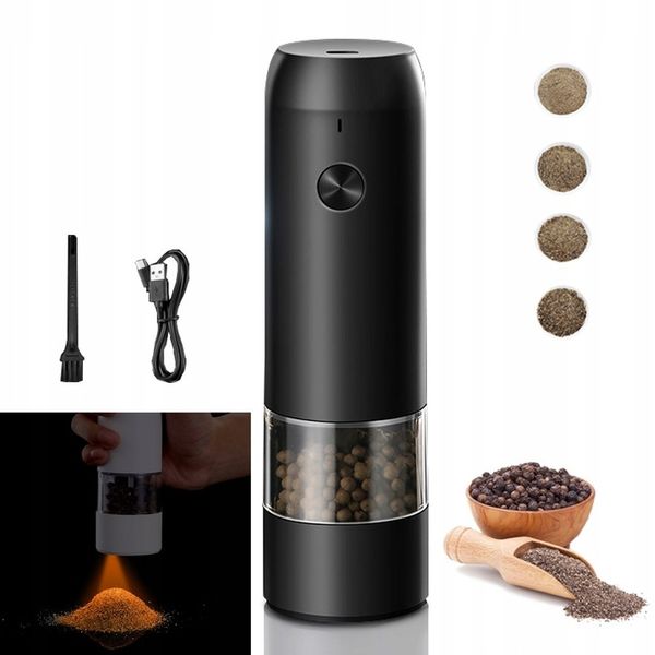 ELEKTRYCZNY MŁYNEK DO PIEPRZU I SOLI Z OŚWIETLENIA zdjęcie 6