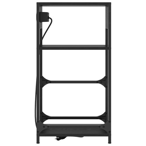 Szafka Nocna Czarny dąb 40 x 27 x 76 cm Materiał drewnopochodny na Arena.pl