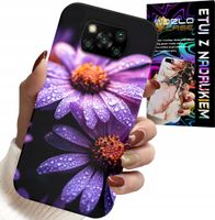 ETUI DO XIAOMI POCO X3 - RÓŻOWA STOKROTKA KWIATY POKROWIEC CASE