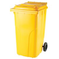 pojemnik kubeł na odpady i śmieci atesty europlast austria - żółty 240l