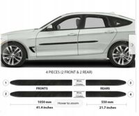 BMW 3 GT 2012-2018 - Listwy CZARNE Boczne Drzwi