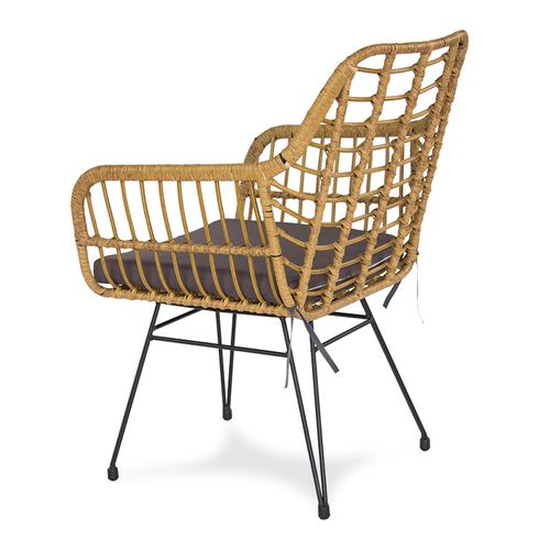 Fotel ogrodowy rattanowy z poduszką X100F na Arena.pl