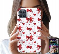 ETUI DO OPPO RENO 4 LITE - CZERWONE WSTĄŻKI WSTĄŻKA MODNE WZORY