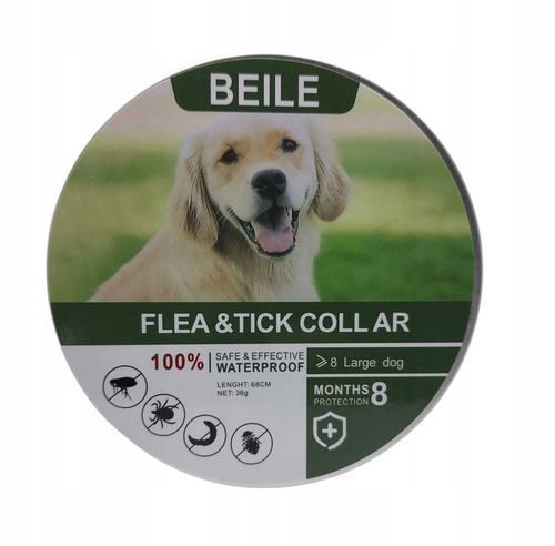 OBROŻA DLA DUŻEGO PSA NA PCHŁY KLESZCZE 8 MIESIĘCY DZIAŁANIA 63 CM na Arena.pl