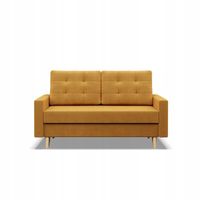 SOFA BLANK ŻÓŁTA MIODOWA KANAPA Wersalka Rozkładana Wygodna BONELL