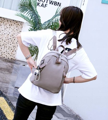 Wodoodporny Plecak elegancki miejski na ramię boho  T42_Szary na Arena.pl