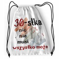 Plecak Urodziny 30 30Te Sportowy Szkolny Worek Z Nadrukiem Ze Zdjęciem