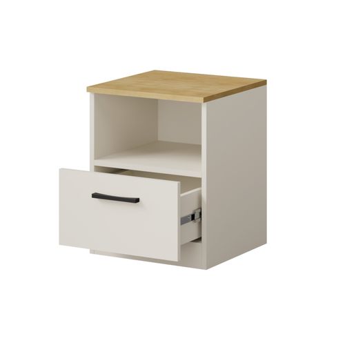 Szafka nocna z szufladą Billz 40 Kaszmir/Dąb Cremona na Arena.pl