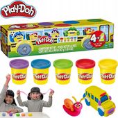 PLAY-DOH CIASTOLINA ZESTAW 5 TUB KOLORÓW PLASTELINA ZESTAW NA PREZENT 587g