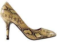 Beżowe szpilki wężowe snake eko skóra 40