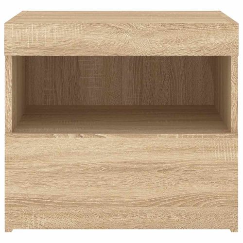 Szafka nocna z oświetleniem LED, dąb sonoma, 50x40x45 cm na Arena.pl