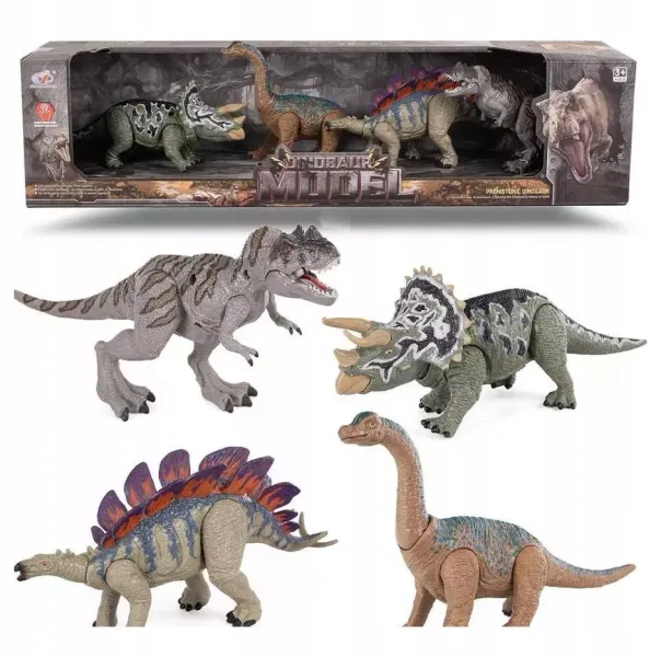 Figurki dinozaurów ruchome 4szt zdjęcie 1
