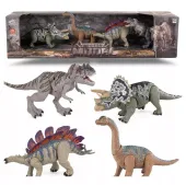 Figurki dinozaurów ruchome 4szt