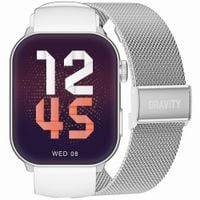 smartwatch damski gravity gt28-10 pasek + bransoleta biało srebrny