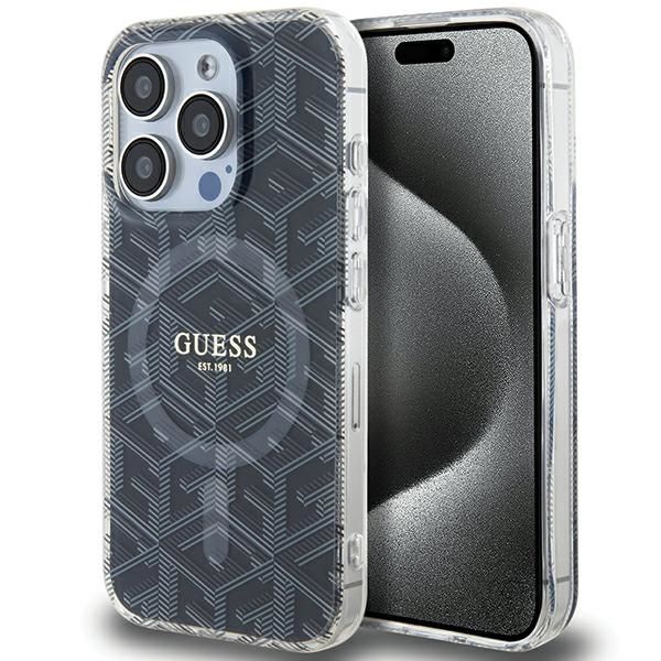 Etui Guess do iPhone 15 Pro Max, Czarny, MagSafe zdjęcie 1