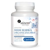 MSM Siarka Organiczna PLUS 180tab BEZ GLUTENU