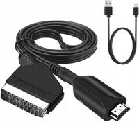 Kabel adapter konwerter z HDMI do Euro / Scart 1080p przejściówka TV
