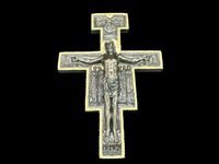 RZEŹBA PRZEPIĘKNY krucyfiks KRZYŻ Z SAN DAMIANO - VERONESE (WU76405A5)