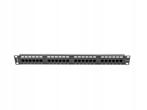 Patch panel Lanberg PPU5-1024-B 24 port 1U kat.5e czarny na Arena.pl