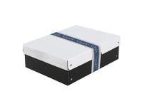 box domino a4/100mm biały - czarny 3022