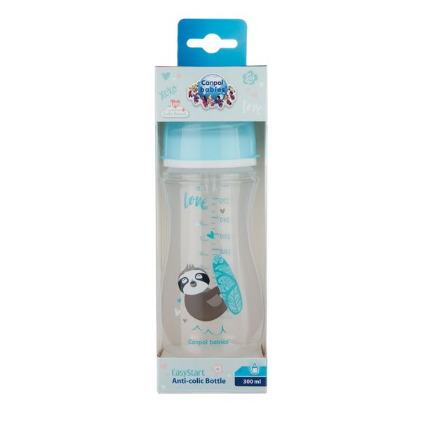 Canpol babies butelka szeroka antykolkowa 300ml EasyStart EXOTIC ANIMALS zdjęcie 3
