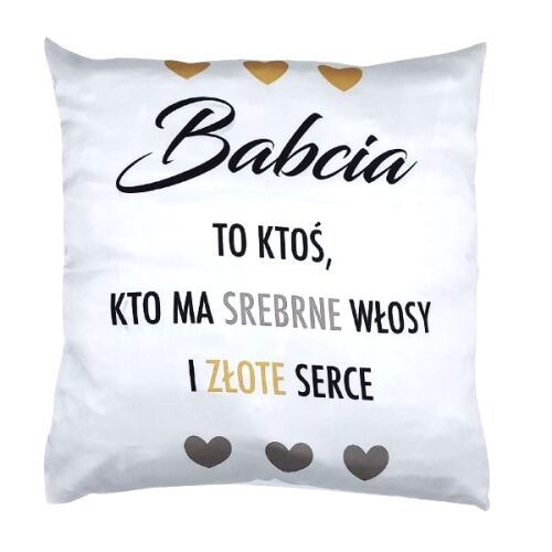 Poduszka Dekoracyjna Satynowa dla Babci zdjęcie 1