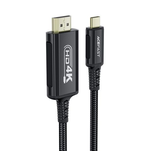 Kabel przewód audio-video USB-C - HDMI 4K 60Hz HDR 1.8m - czarny na Arena.pl