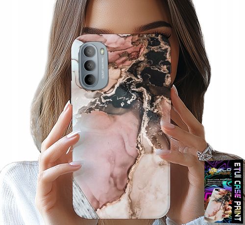 ETUI DO MOTOROLA G31 / G41 - ELEGANCKI MARMUREK MODNE WZORY + FOLIA na Arena.pl