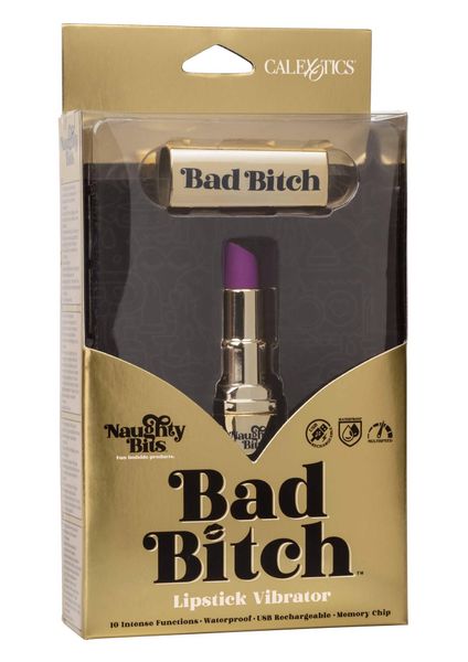 Bad Bitch Lipstick Vibrator Gold zdjęcie 2