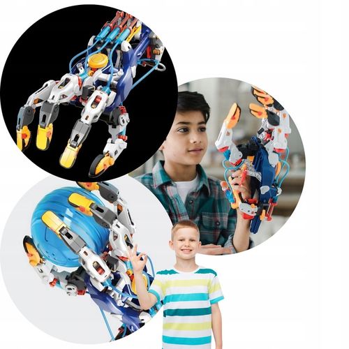 Zabawki Dla Dzieci Interaktywne Edukacyjne Robot Hydrauliczna Ręka Cyborga na Arena.pl