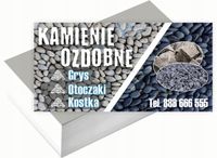 Wizytówki firmowe Foliowane 1000szt różne wzory KAMIENIE OZDOBNE