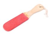 Tarka do pięt dwustronna - drewniana - CZERWONA