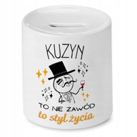 Skarbonka Dla Kuzyna Na Urodziny Prezent Z Nadrukiem Ze Zdjęciem