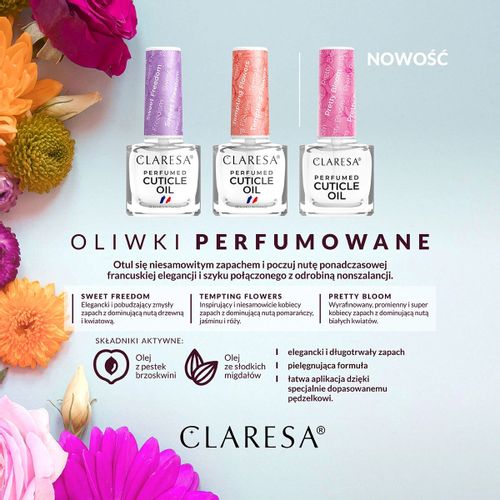 CLARESA Oliwka do skórek PRETTY BLOOM - 5g na Arena.pl
