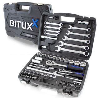13373 Zestaw narzędzi w walizce 82 elementy BITUXX ze stali solidne