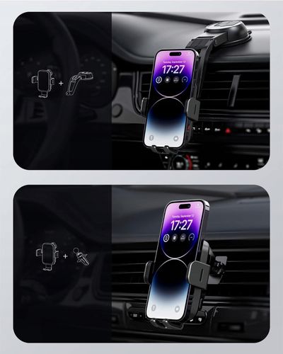 Uchwyt Samochodowy Na Telefon Feegar Qh400 Ładowarka Indukcja Szyba Kokpit na Arena.pl