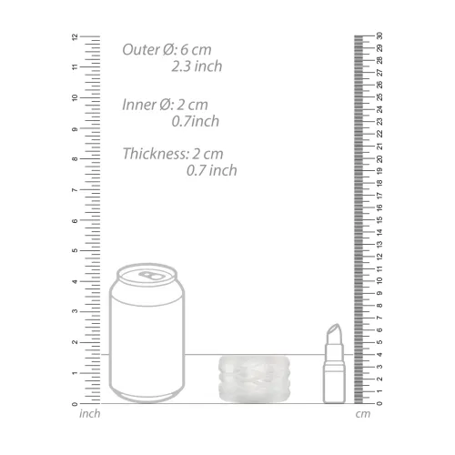 sinner gear no.93 elastyczna osłona intymna ze stoperem, tpe, 4 cm na Arena.pl