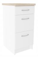 Szafka kuchenna z szufladami 2 Duże 40 Biały