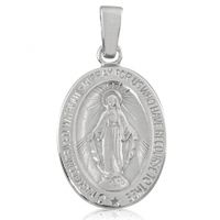 SREBRNY MEDALIK MATKA BOSKA CUDOWNA PRÓBA SREBRA 925