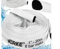 WĄŻ STRAŻACKI PARCIANY DO WODY BRUDNEJ SZAMBA 1" CAL 20M OGRODOWY DO