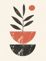 Plakat 15x20cm Roślinna Sztuka