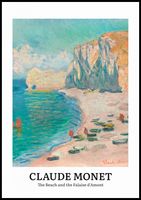 Plakat 70x100cm Design The Beach, Monet Vintage do Salonu