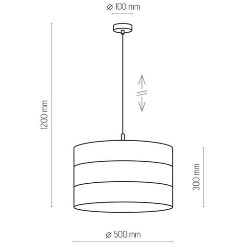 Lampa wisząca Tago 3211 TK Lighting pojedyncza czarna złota na Arena.pl