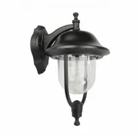 Czarny kinkiet zewnętrzny ogrodowy retro