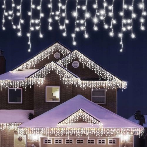 SOPLE LED 500 LAMPKI ZIMNE WISZĄCE 22M ZEWNĘTRZNE WEWNĘTRZNE EFEKT FLASH na Arena.pl