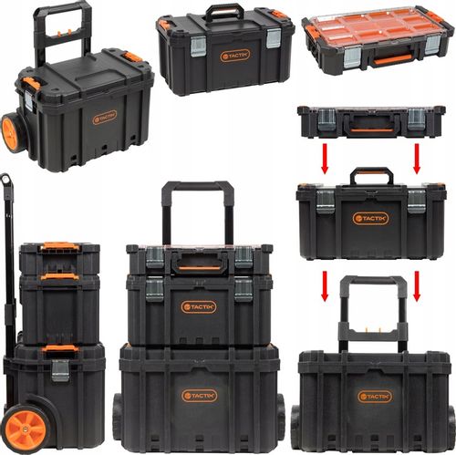 Skrzynka narzędziowa modułowa kołach ZESTAW TACTIX na Arena.pl