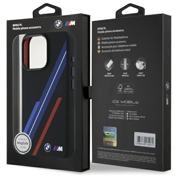Etui BMW do iPhone 16 Pro Max 6.9"", Czarny MagSafe zdjęcie 8